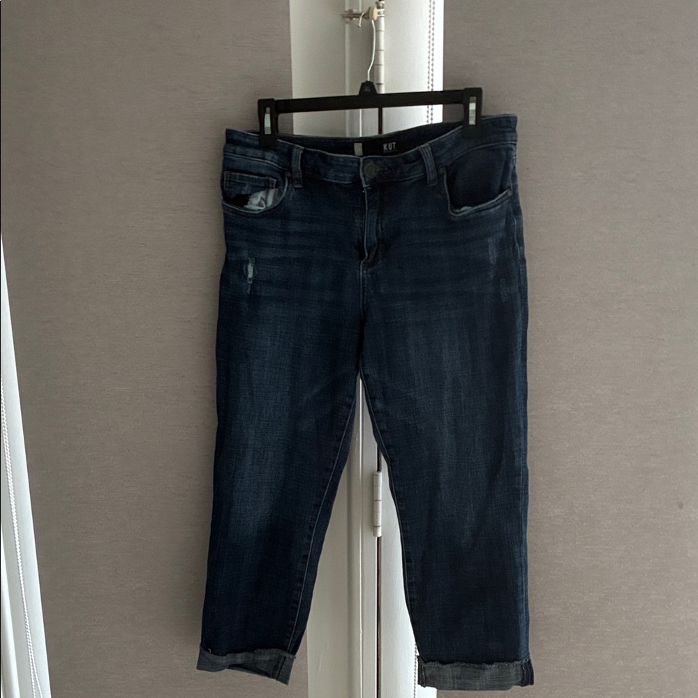 Kut from the Kloth Dark Blue Ankle Jeans